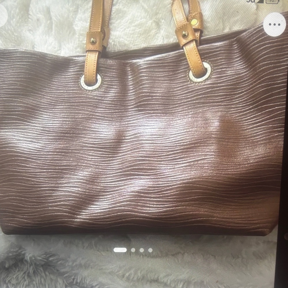Dooney & Bourke Brown leather tote bag